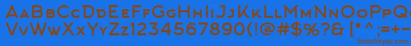 Шрифт ArkhipFont – коричневые шрифты на синем фоне