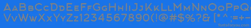 ArkhipFont Font – Gray Fonts on Blue Background