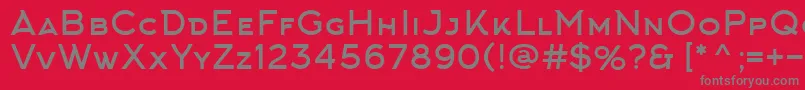 ArkhipFont Font – Gray Fonts on Red Background