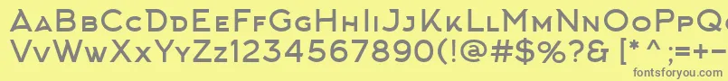ArkhipFont Font – Gray Fonts on Yellow Background