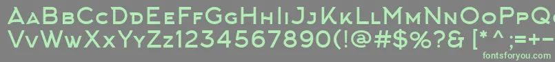 フォントArkhipFont – 灰色の背景に緑のフォント