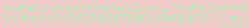 ArkhipFont Font – Green Fonts on Pink Background