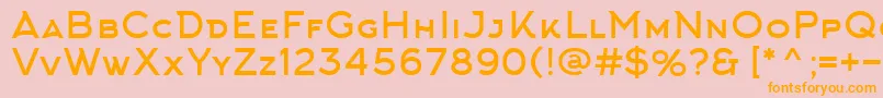 ArkhipFont Font – Orange Fonts on Pink Background