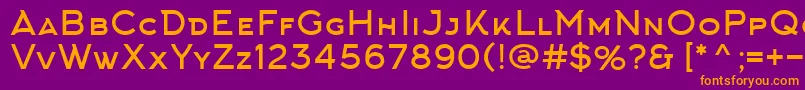 Fonte ArkhipFont – fontes laranjas em um fundo violeta