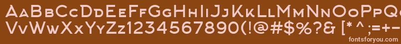 ArkhipFont Font – Pink Fonts on Brown Background