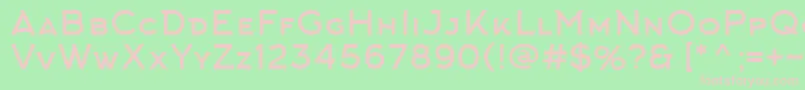 Fonte ArkhipFont – fontes rosa em um fundo verde