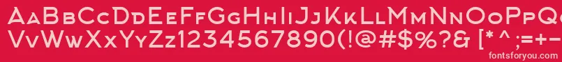 ArkhipFont Font – Pink Fonts on Red Background