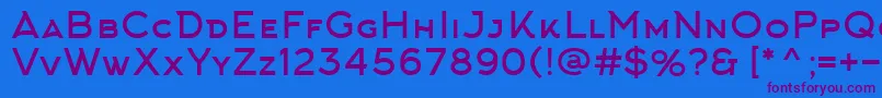 ArkhipFont Font – Purple Fonts on Blue Background