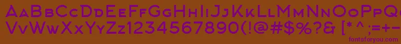 Шрифт ArkhipFont – фиолетовые шрифты на коричневом фоне