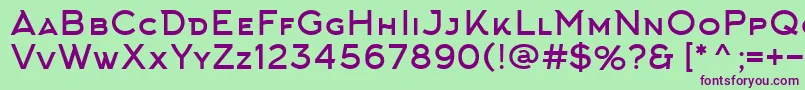 Шрифт ArkhipFont – фиолетовые шрифты на зелёном фоне