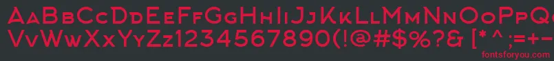 ArkhipFont Font – Red Fonts on Black Background