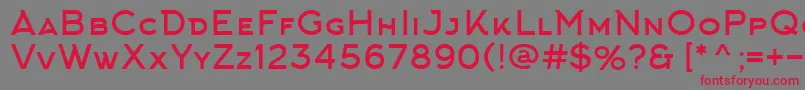 ArkhipFont Font – Red Fonts on Gray Background