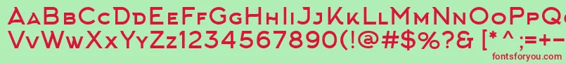 ArkhipFont Font – Red Fonts on Green Background
