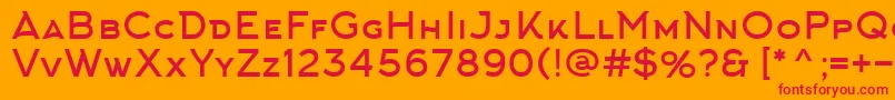 ArkhipFont Font – Red Fonts on Orange Background