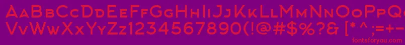 ArkhipFont Font – Red Fonts on Purple Background
