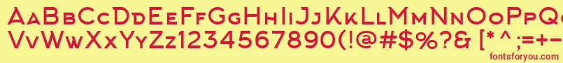 ArkhipFont Font – Red Fonts on Yellow Background