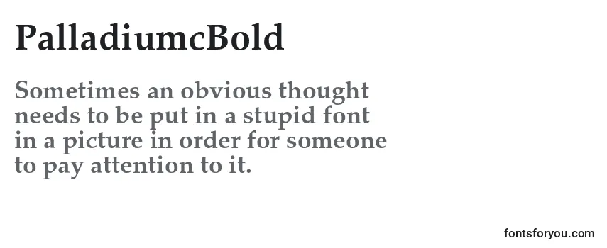 PalladiumcBold-fontti