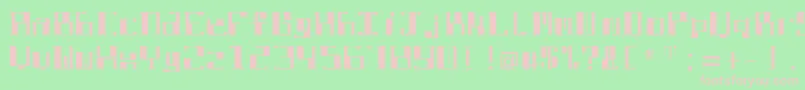 DbeLithium Font – Pink Fonts on Green Background