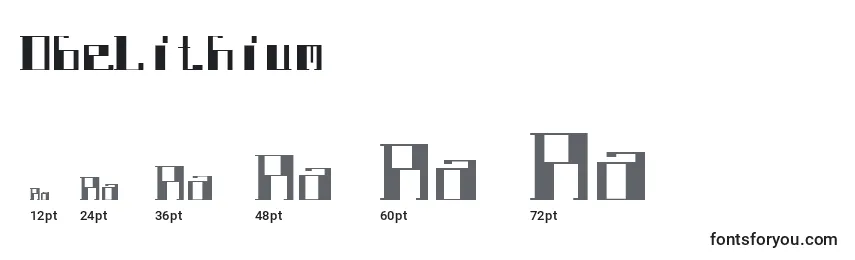 Размеры шрифта DbeLithium