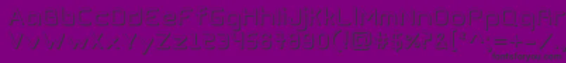 CogtanShadowRegular-fontti – mustat fontit violetilla taustalla