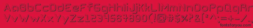 CogtanShadowRegular Font – Black Fonts on Red Background