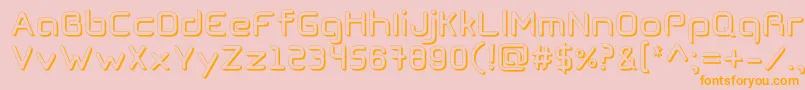 CogtanShadowRegular Font – Orange Fonts on Pink Background