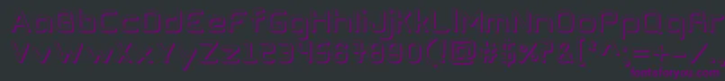 Шрифт CogtanShadowRegular – фиолетовые шрифты на чёрном фоне