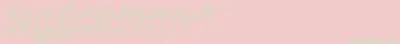JellykaVampireStreet Font – Green Fonts on Pink Background