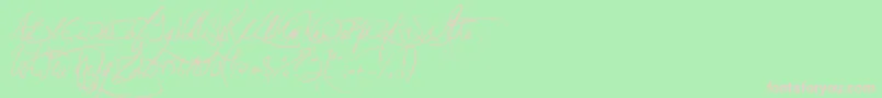 JellykaVampireStreet Font – Pink Fonts on Green Background