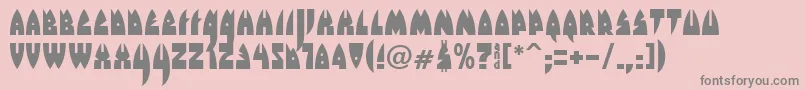 Rakefm Font – Gray Fonts on Pink Background