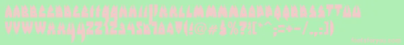 Rakefm Font – Pink Fonts on Green Background