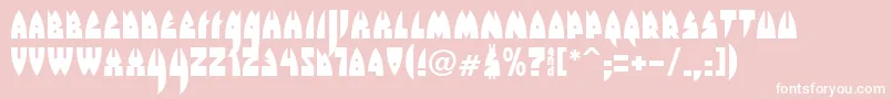 Rakefm Font – White Fonts on Pink Background