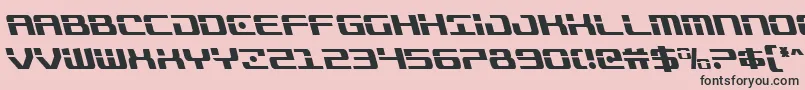 Trooperscondleft Font – Black Fonts on Pink Background