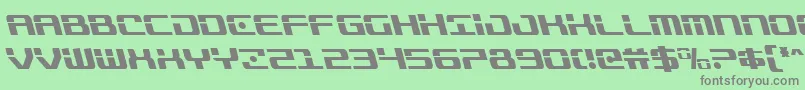 Trooperscondleft Font – Gray Fonts on Green Background