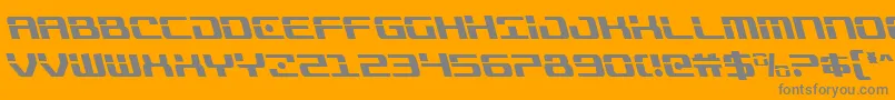 Trooperscondleft Font – Gray Fonts on Orange Background