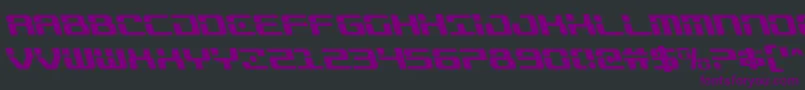 Trooperscondleft Font – Purple Fonts on Black Background