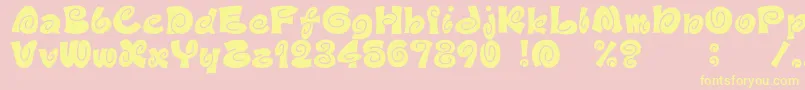 En savoir plus sur la police D3Spiralism Police D3Spiralism – polices jaunes sur fond rose