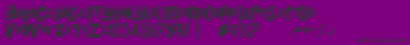 Шрифт Exito – чёрные шрифты на фиолетовом фоне
