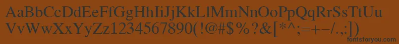 Koi8Times Font – Black Fonts on Brown Background