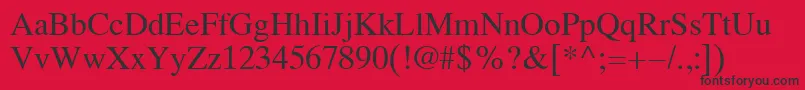 Koi8Times Font – Black Fonts on Red Background