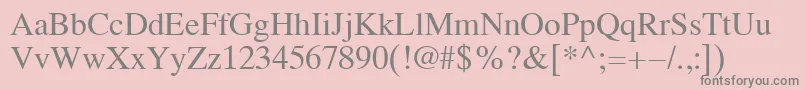 Koi8Times Font – Gray Fonts on Pink Background