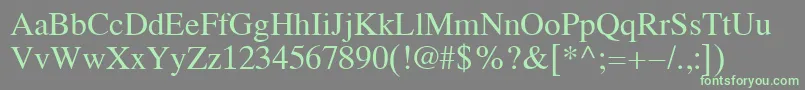 Koi8Times Font – Green Fonts on Gray Background