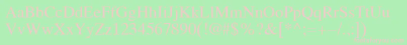 Koi8Times Font – Pink Fonts on Green Background