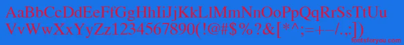Koi8Times Font – Red Fonts on Blue Background