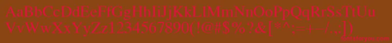 Koi8Times Font – Red Fonts on Brown Background