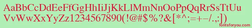 Koi8Times Font – Red Fonts on Green Background