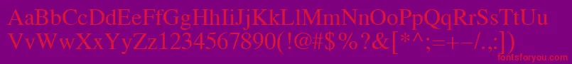 Koi8Times Font – Red Fonts on Purple Background