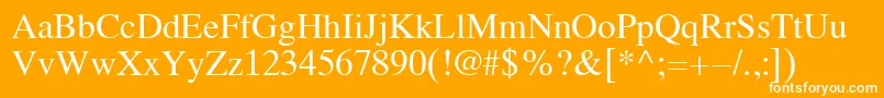 Koi8Times Font – White Fonts on Orange Background