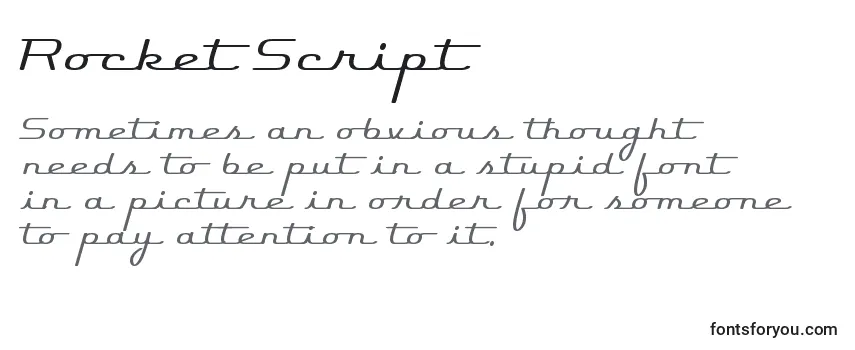 Rocket Script Font