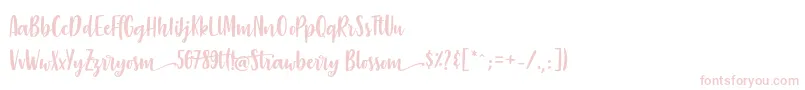 StrawberryBlossom Font – Pink Fonts